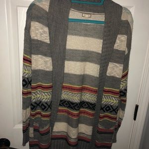 patterned cardigan